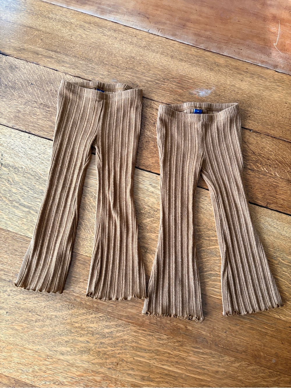 Old Navy Ribbed Knit Flared Pants - Camel
